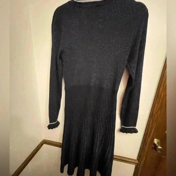 Nanette Lepore Navy knit dress EUC Medium - Picture 4 of 4